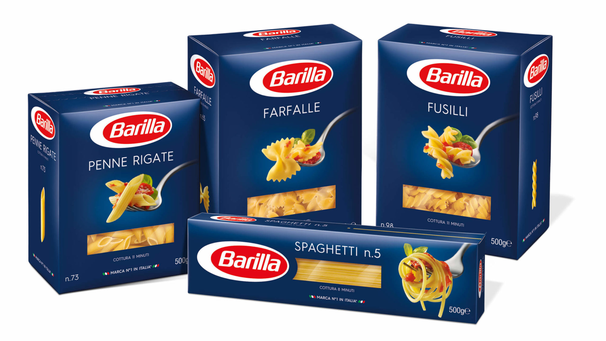 Barilla Pasta Scorta Famiglia vari formati 34 da 500 gr. (17kg.) – Bio Tip